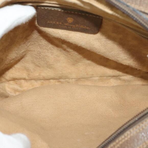 GUCCI GG Supreme Web Sherry Line Bag Pvc Beige Gold 904 02 049 - Picture 16 of 16